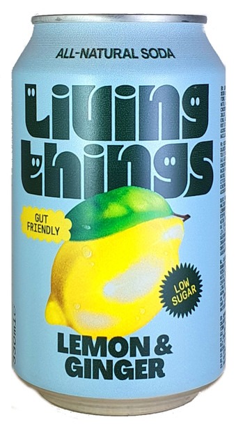 Living Things Lemon & Ginger Soda